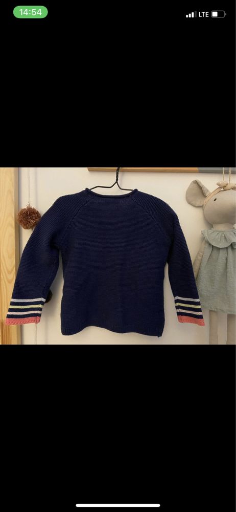Sweter kardigan dla dziewczynki 86