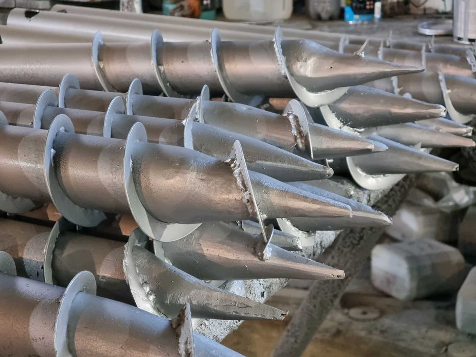 Геошуруп свайный фундамент сваї дом на сваи винтовые гвинтові палі