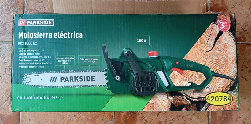 Motosserra elétrica Parkside nova