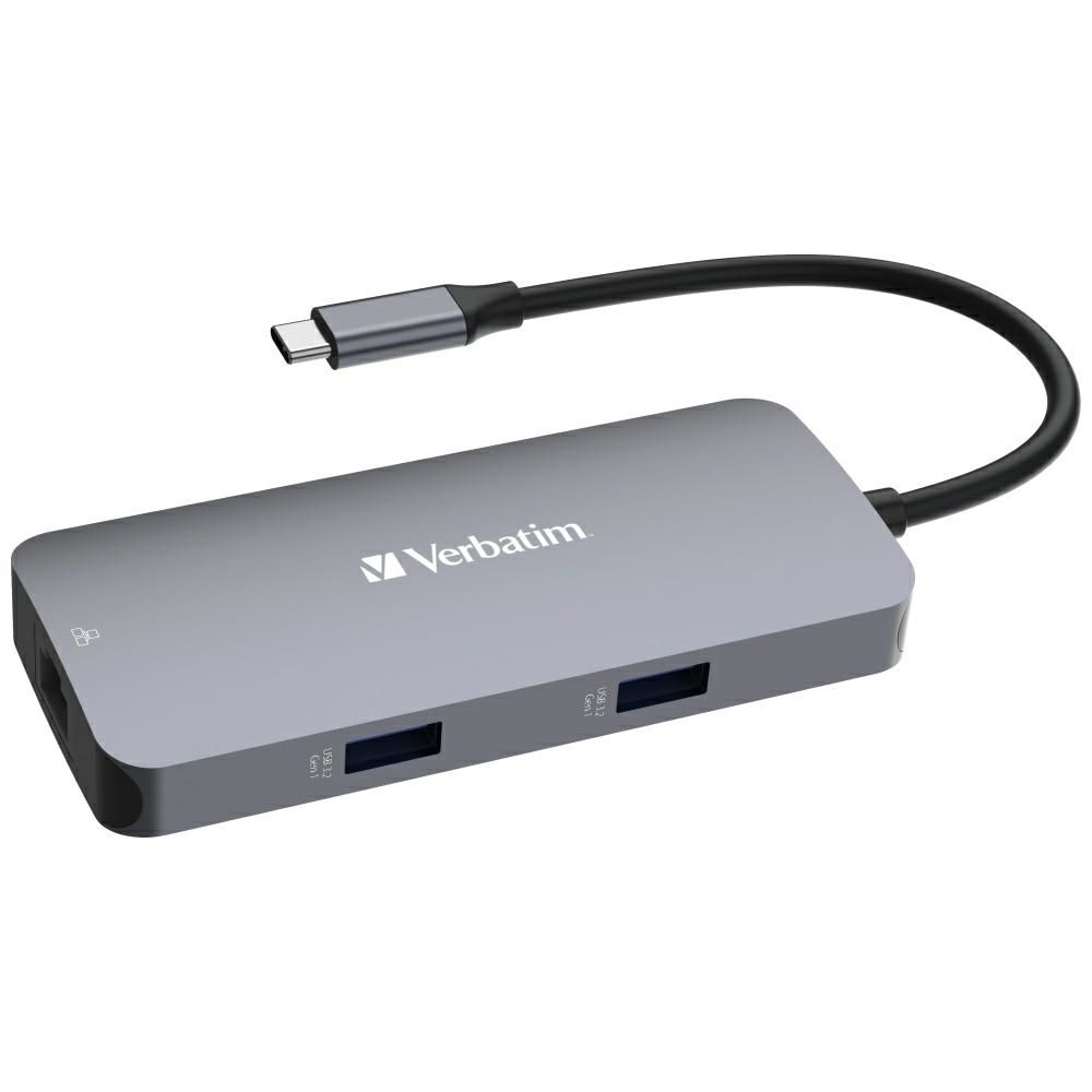 Verbatim Adapter Hub USB-C - HDMI/USB-C  /Eternet/2xUSB-A 3.0 alumin