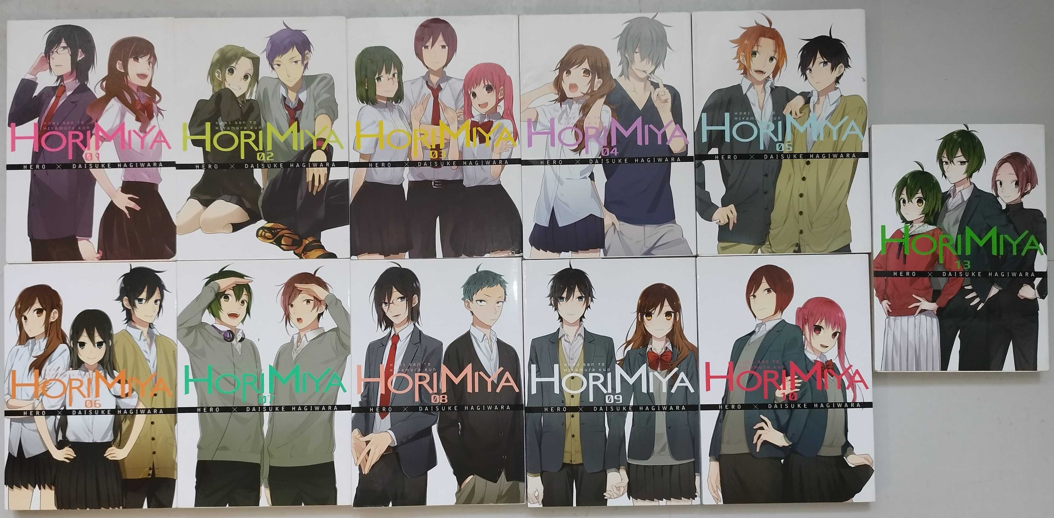 Manga "Horimiya" tomy 1-10, 13