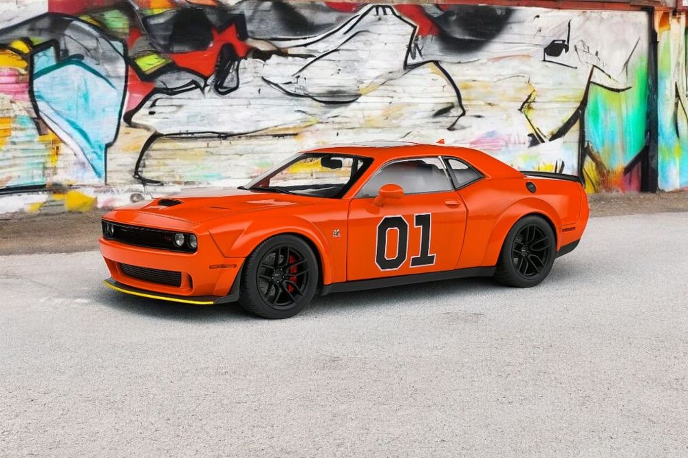 Dodge Challenger R/T Scat Pack Widebody Hazzard Tribute Solido 1:18
