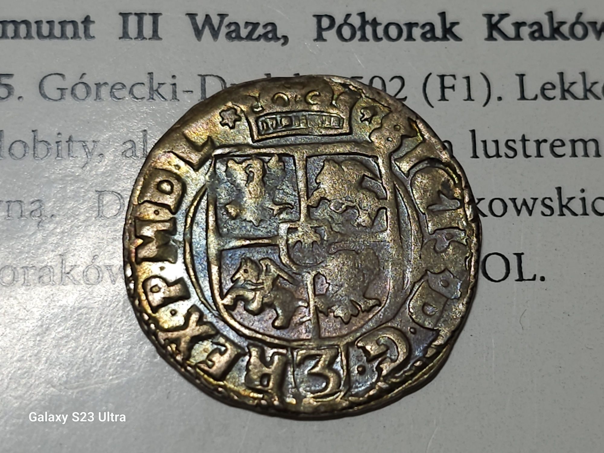 Półtorak 1615 Kraków Zygmunt III Waza