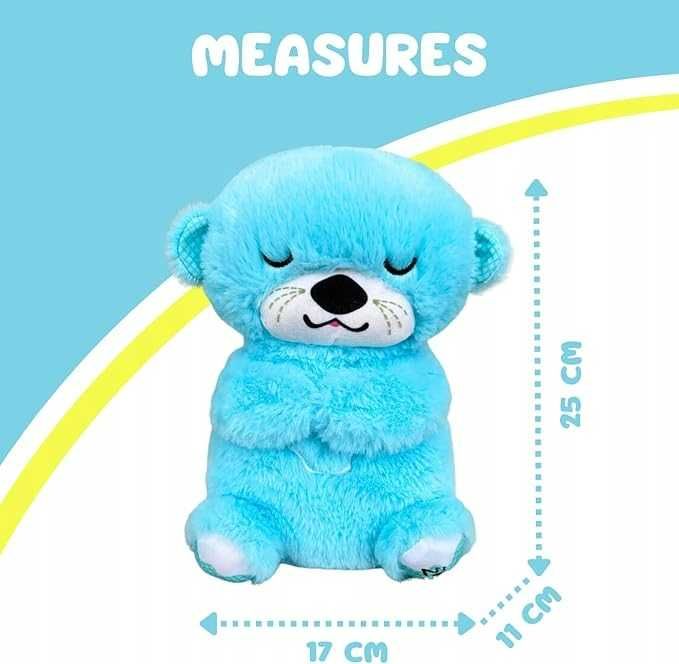 Miś szumiś przytulanka uspokajacz oddychający brzuszek wydra