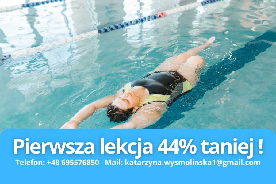 Nauka pływania, instruktor pływania, PIERWSZA LEKCJA 44 PROCENT TANIEJ
