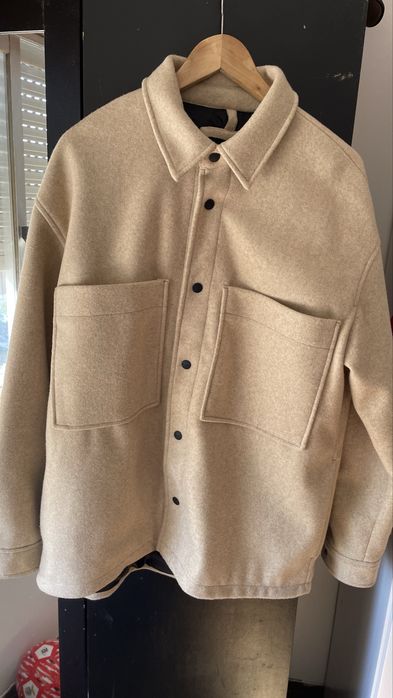 Casaco camisa de Lã