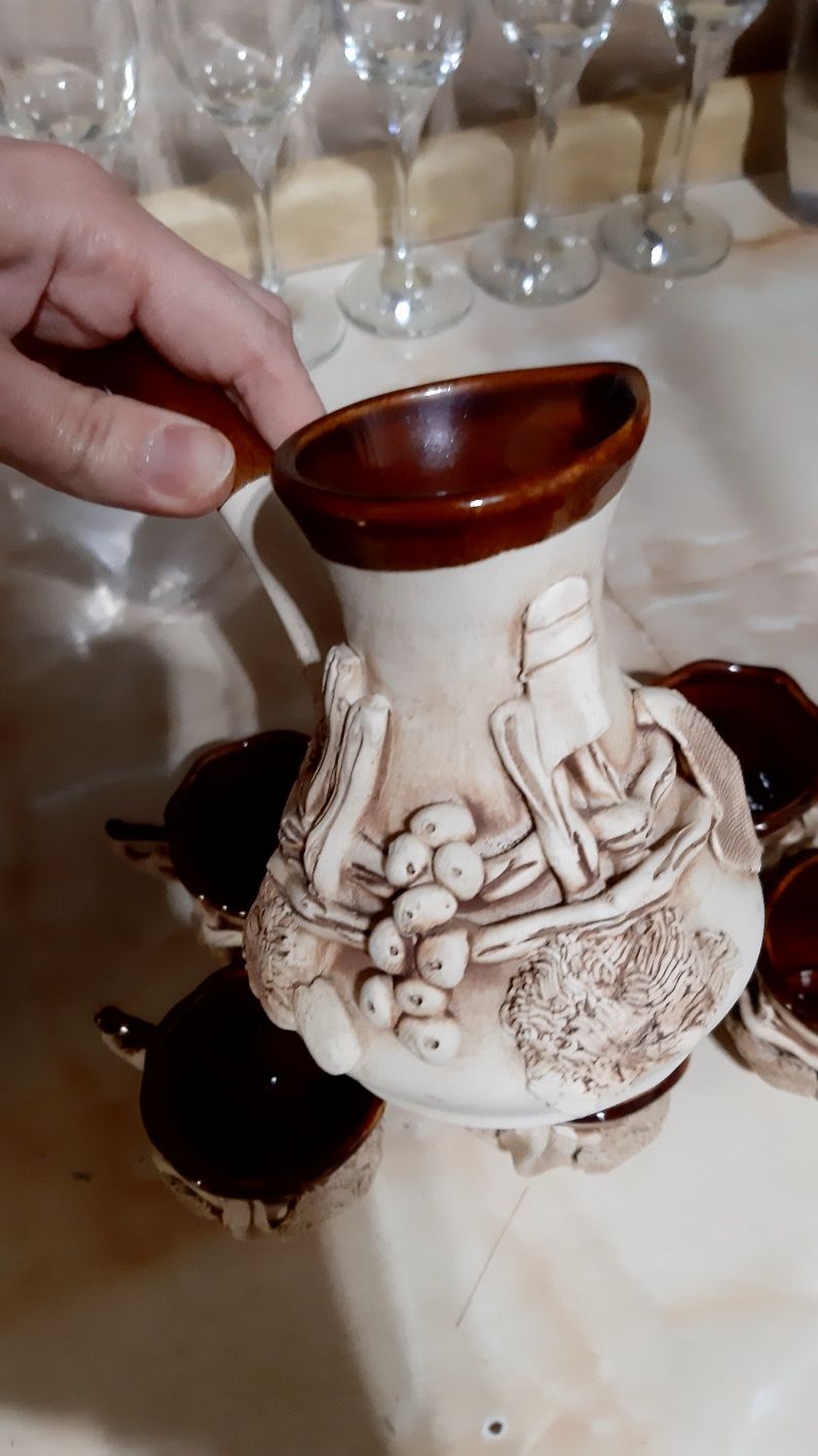 Турка кофеварка Кофейный сервиз Набор для кофе чашка керамика глина