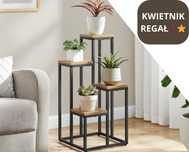 KWIETNIK REGAŁ NA KWIATY ROŚLINY Stojak Półki Organizer na kwiaty Loft