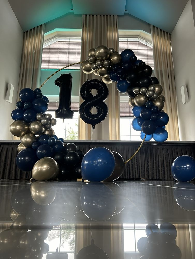 Ścianki balonowe 350zł girlandy balonowe, dekoracje okolicznościowe