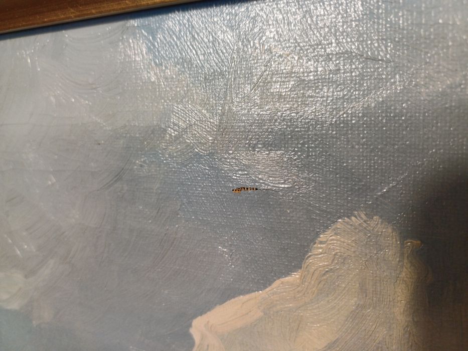 Stary obraz na płótnie Niels Peter Christiansen (1873- 1960)