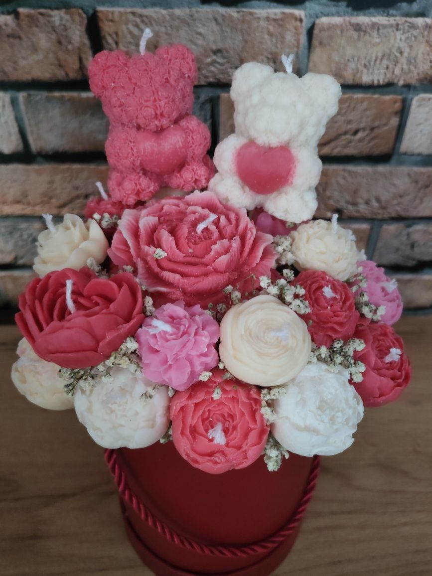 Duży FlowerBox ze świec sojowych