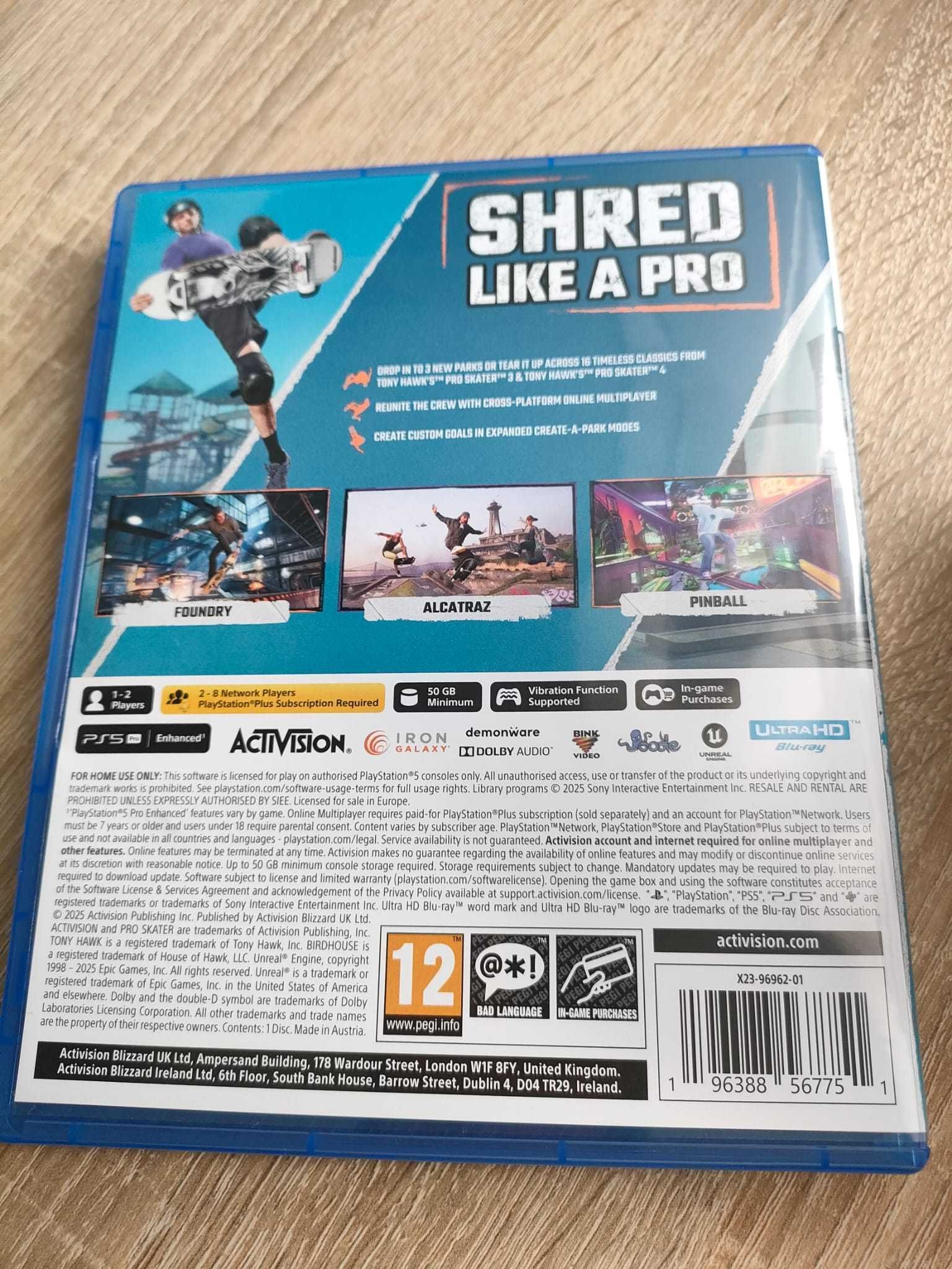 Tony Hawk’s Pro Skater 3 + 4 PS5