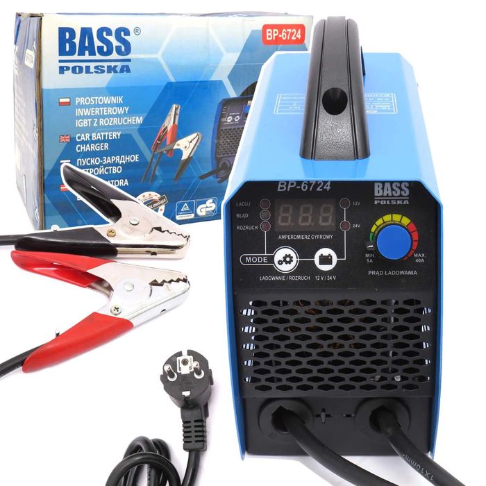 Пуско-зарядний пристрій для акумулятора 50А ~ 500 | BASS POLSKA