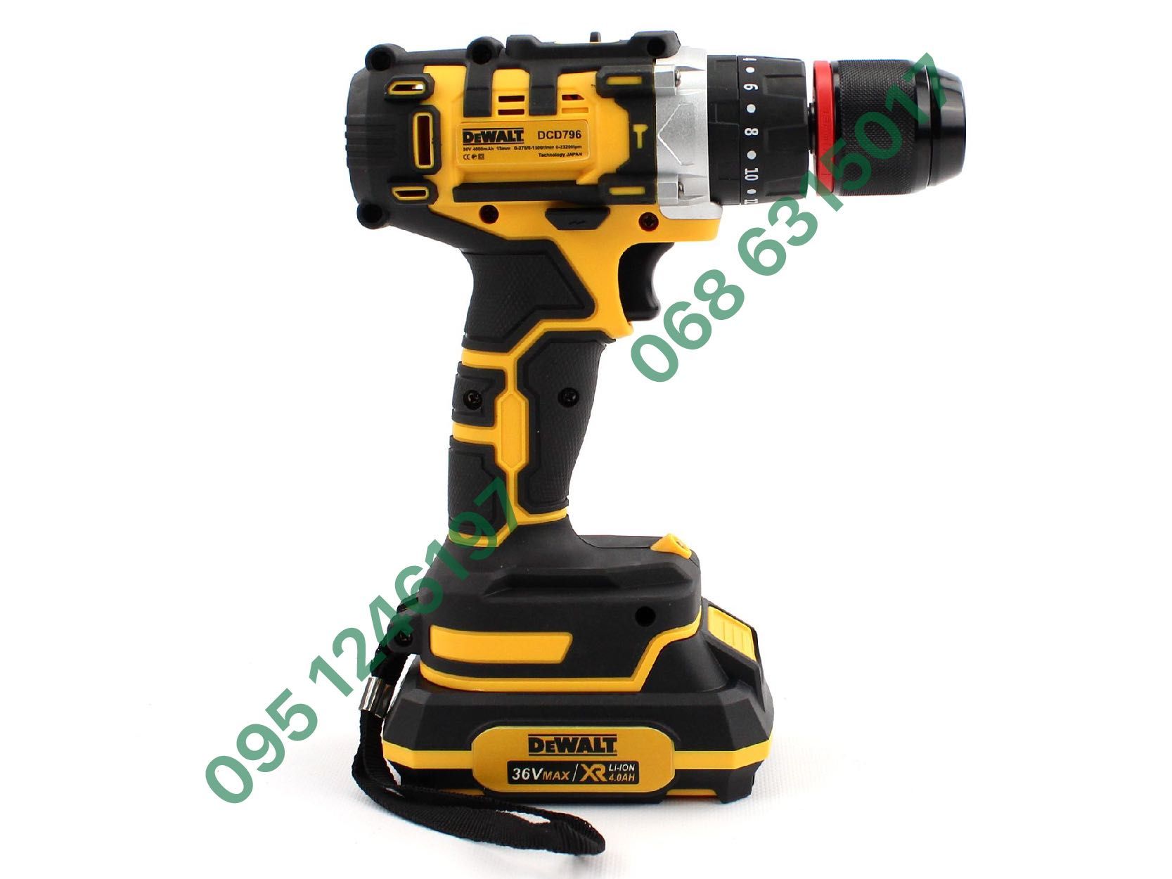 Набор 2в1 DeWalt Шуруповерт DCD796 Болгарка DCG417N АКБ 36V (4Ah 6Ah)