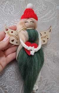 Aniołek świąteczny handmade