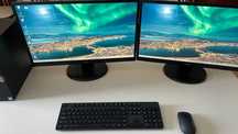 Komputer DELL Optiplex 5060 + 2 monitory 24" IiYama – gotowy zestaw