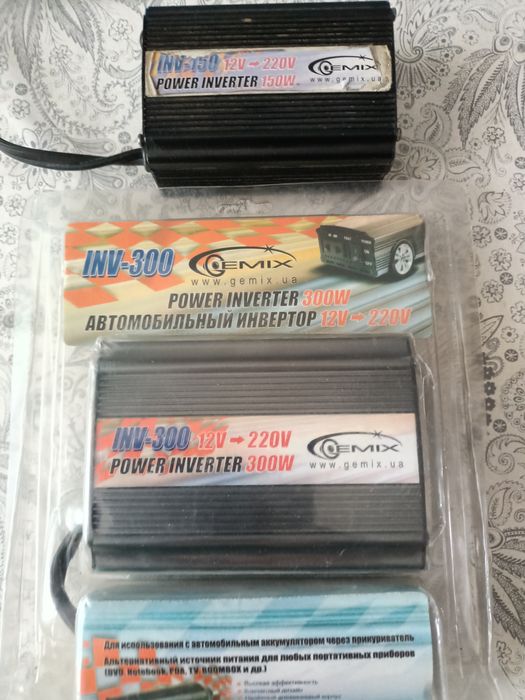 Перетворювач напруги автомобільний 300 +150Вт