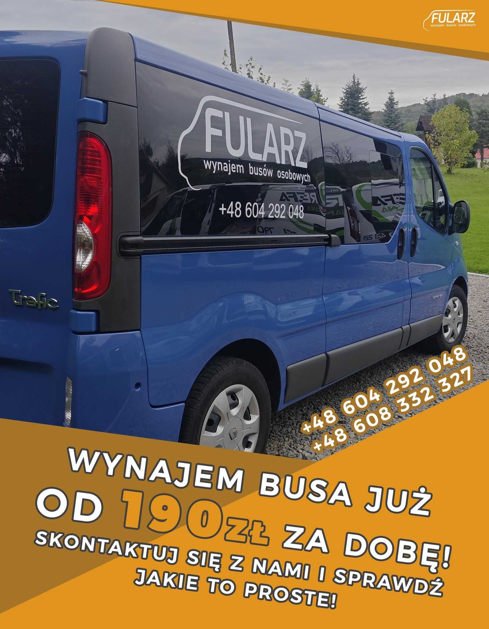 Wynajem busów 9 osobowych wypożyczalnia