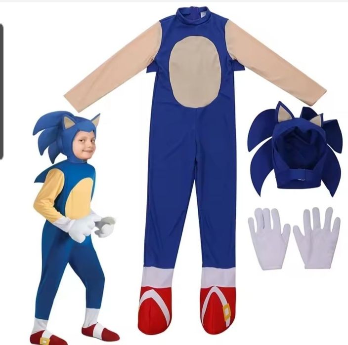 Kostium Sonic dla dzieci rozmiar M