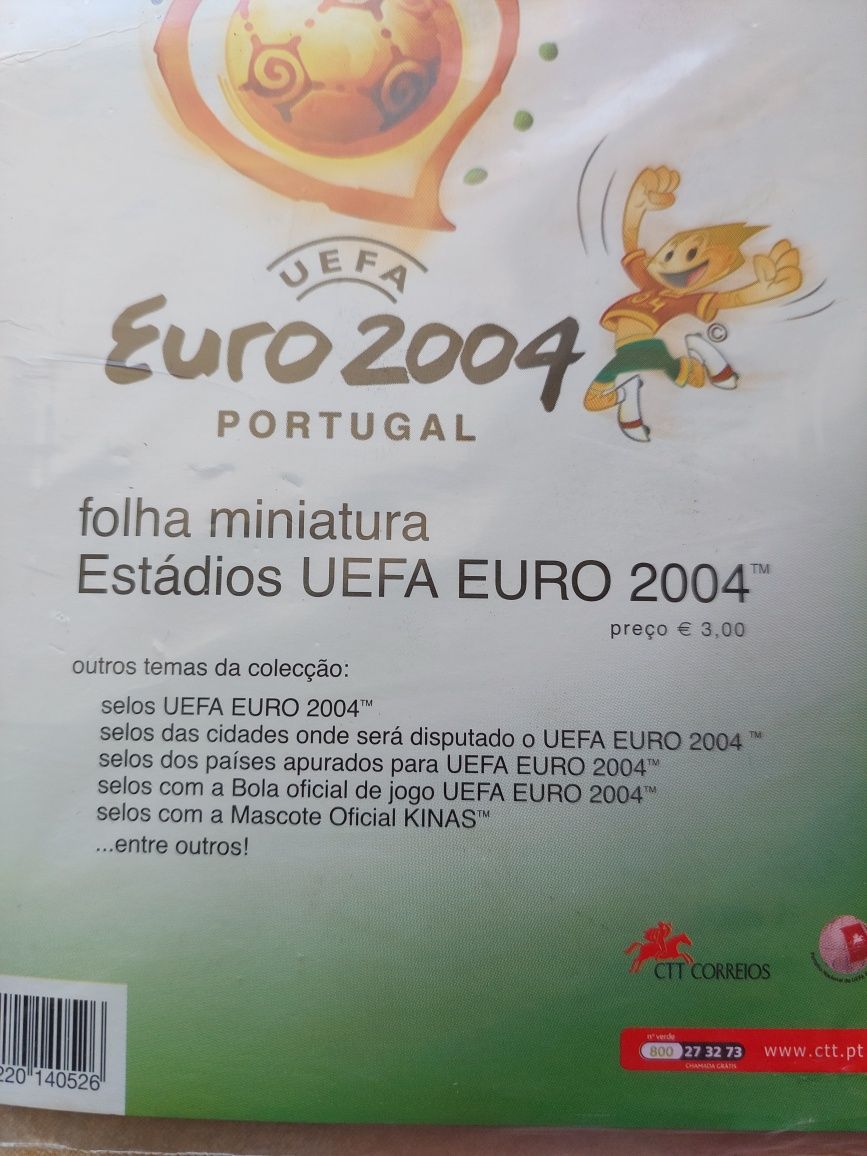 Selos comemorativos do Euro 2004