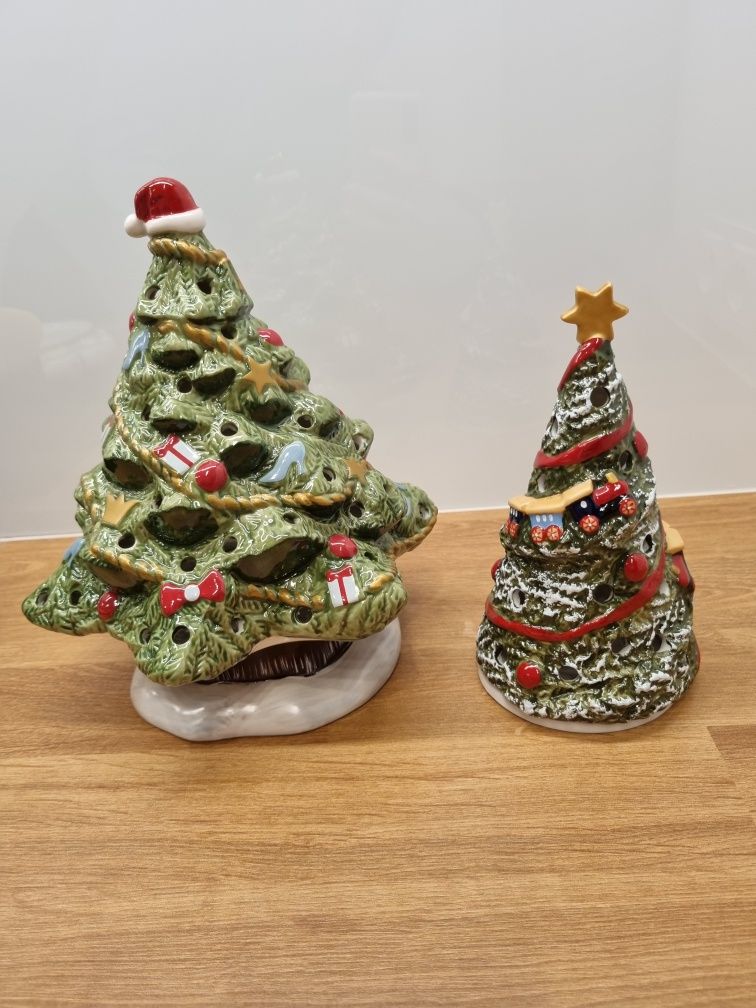 Villeroy Boch - Christmas Toys -  2szt choinki lampiony