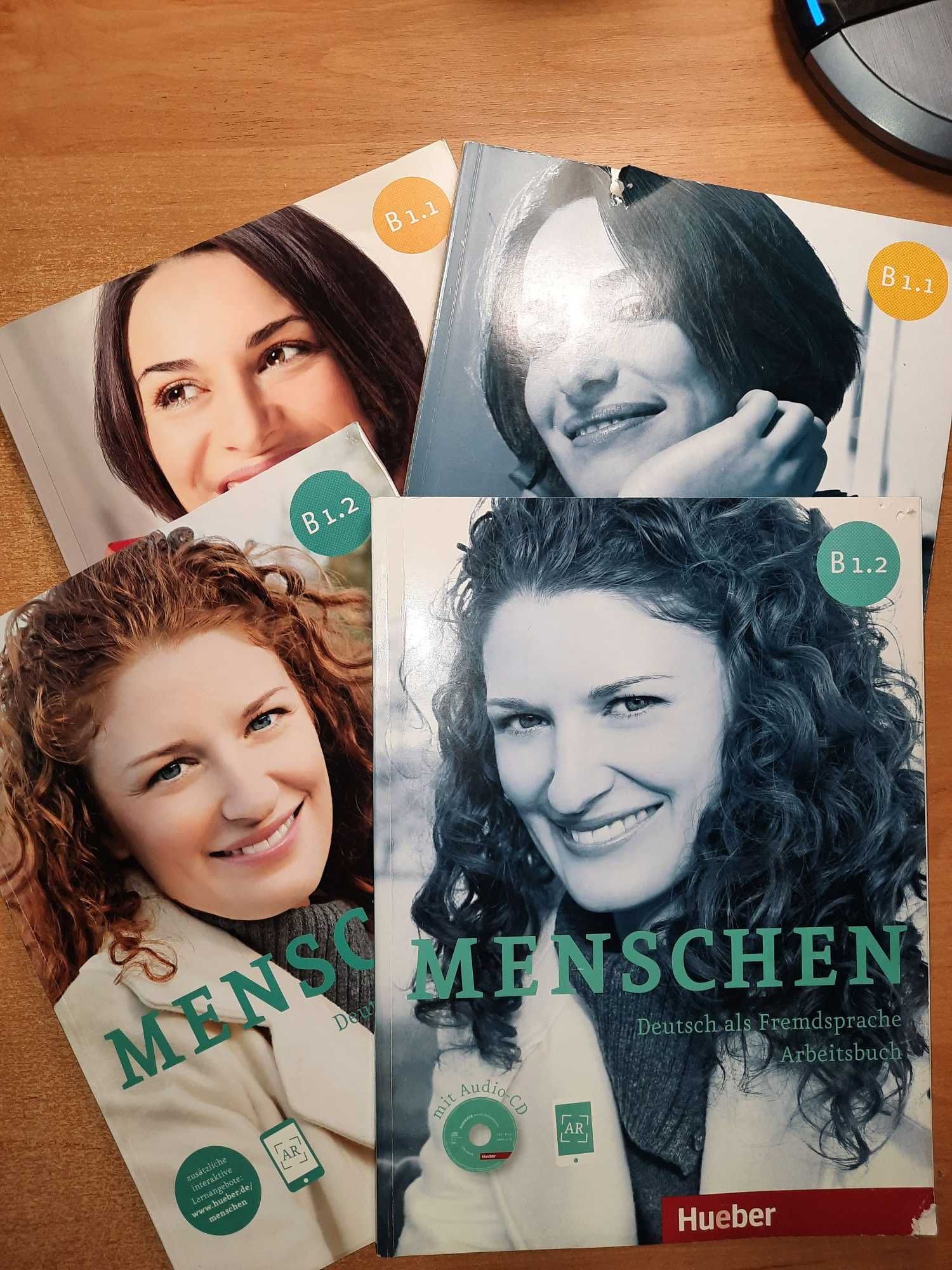 Menschen B1.1 книга 2шт  + тетрадь рабочая 2 шт Немецкий. курс +3 CD