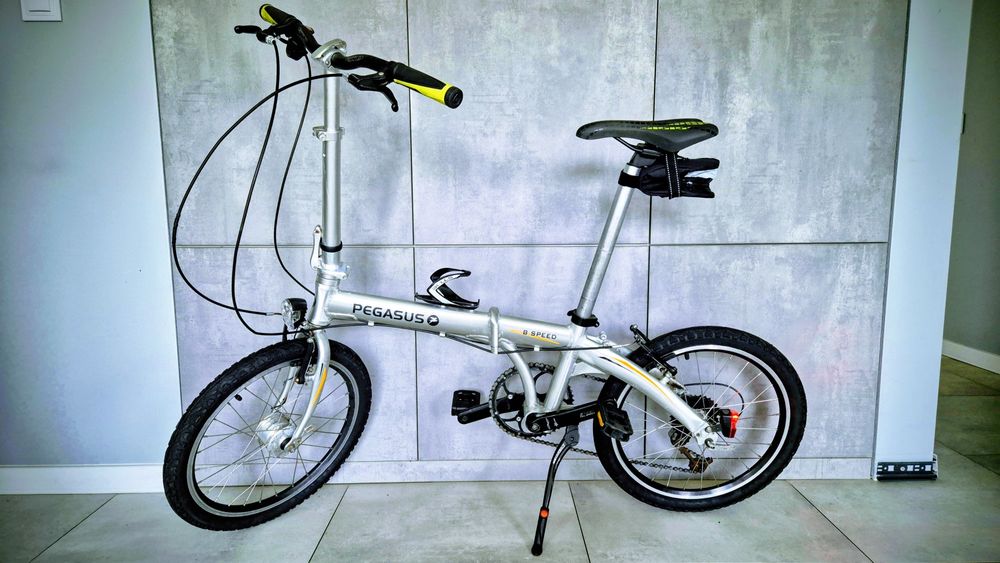 Rower składak, składany PEGASUS , aluminiowy, XT, FSA,Kamper, Jacht