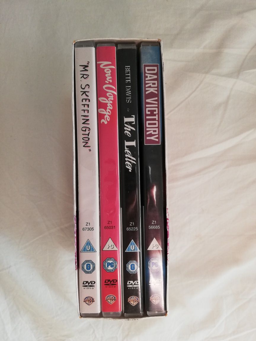 Colecção de 4 filmes clássicos de Bette Davis em dvd (portes grátis)