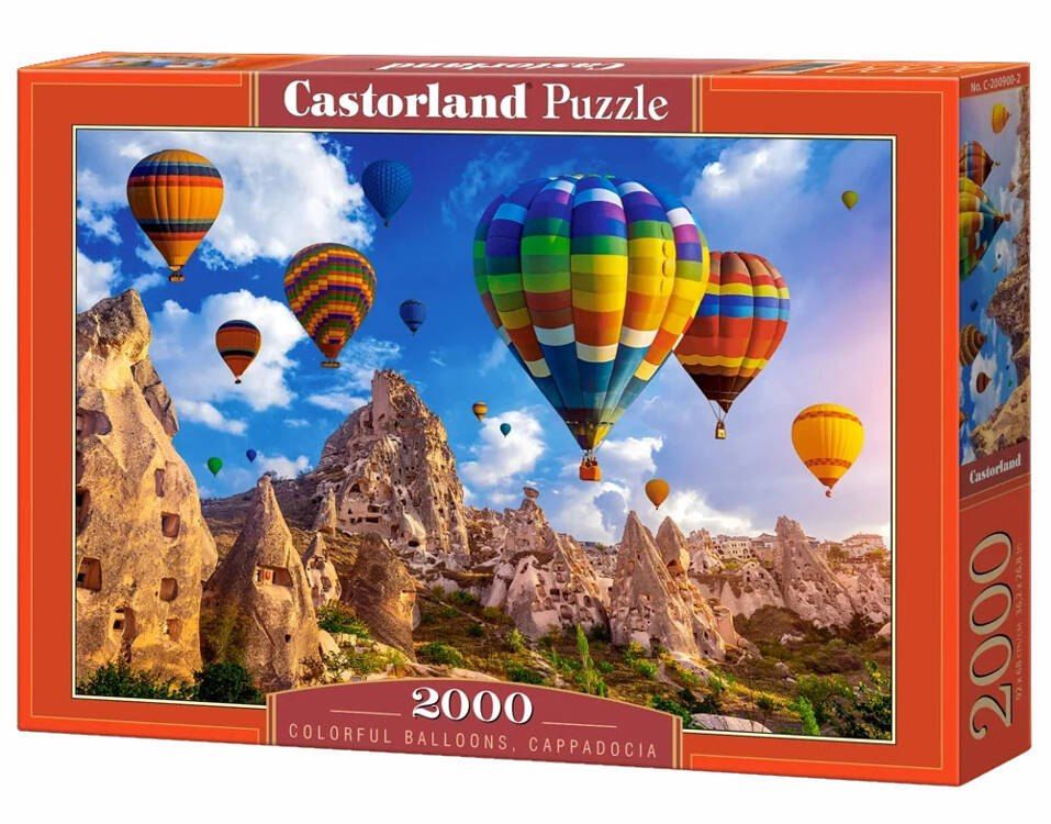 Puzzle 2000 elementów C-200900 Colorful Balloons, Cappadocia balony