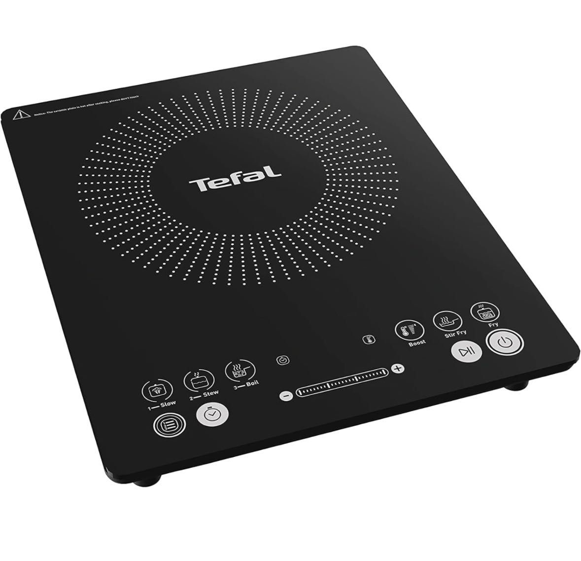 Tefal Everyday Slim - Placa de inducción portatil, 6 modos automáticos