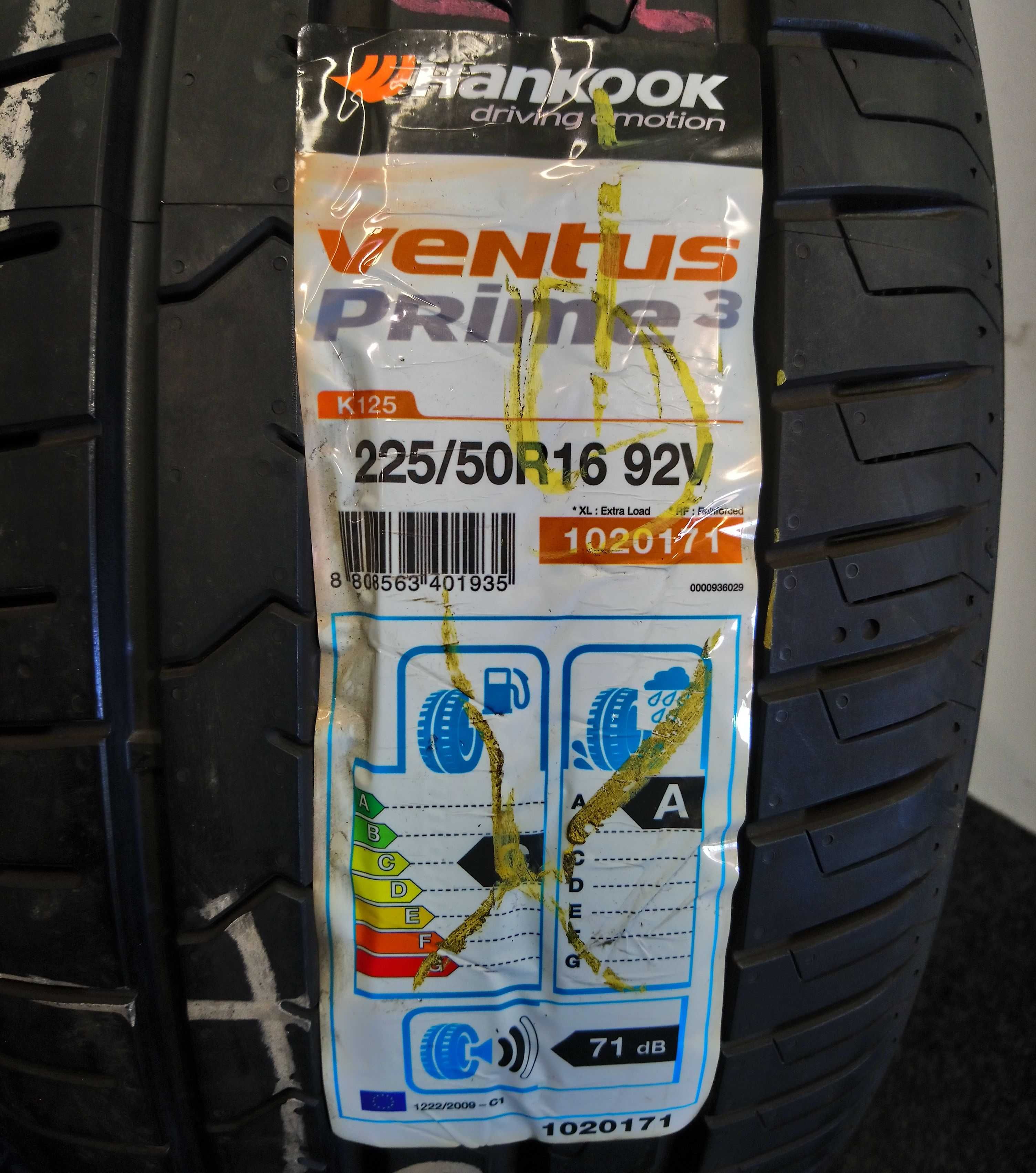 225/50R16 Hankook Ventus Prime 3 92V // NOWE