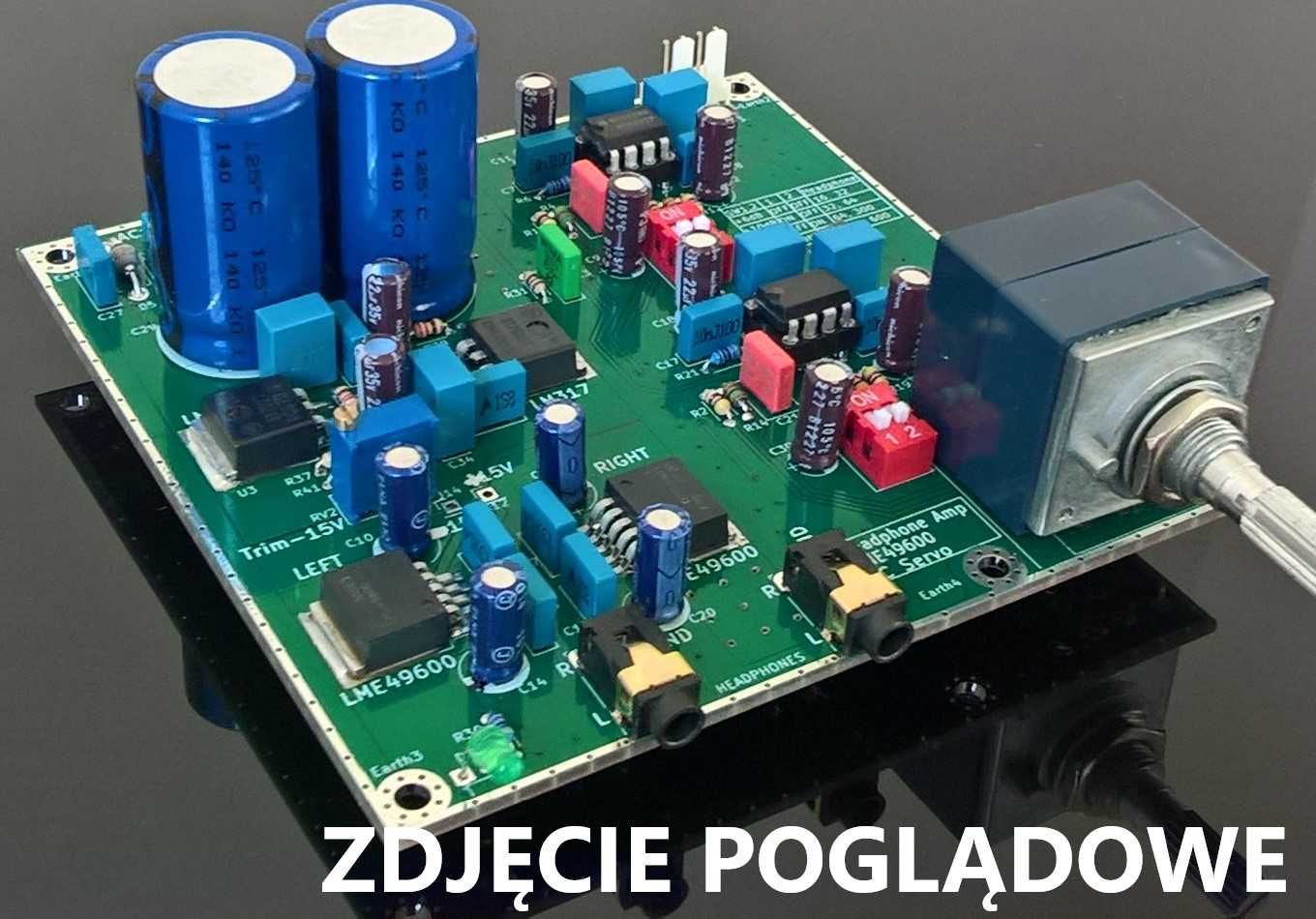 Płytka pcb - wzmacniacz słuchawkowy LME49600