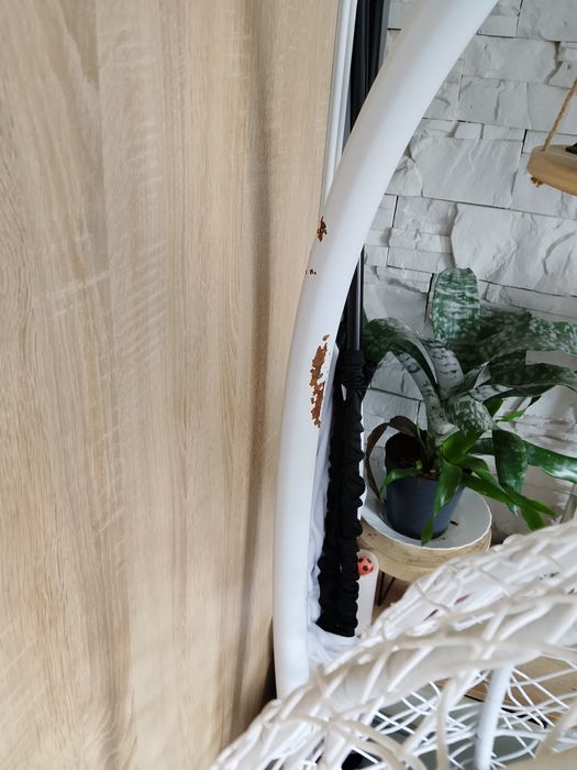 Fotel wiszący bialy KOKON