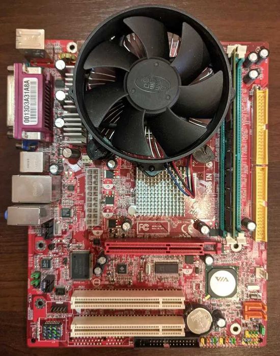 Комплект Socket 775: MSI PM8M2-V, VGA, P4 2.66GHz+cooler, 1024Mb RAM