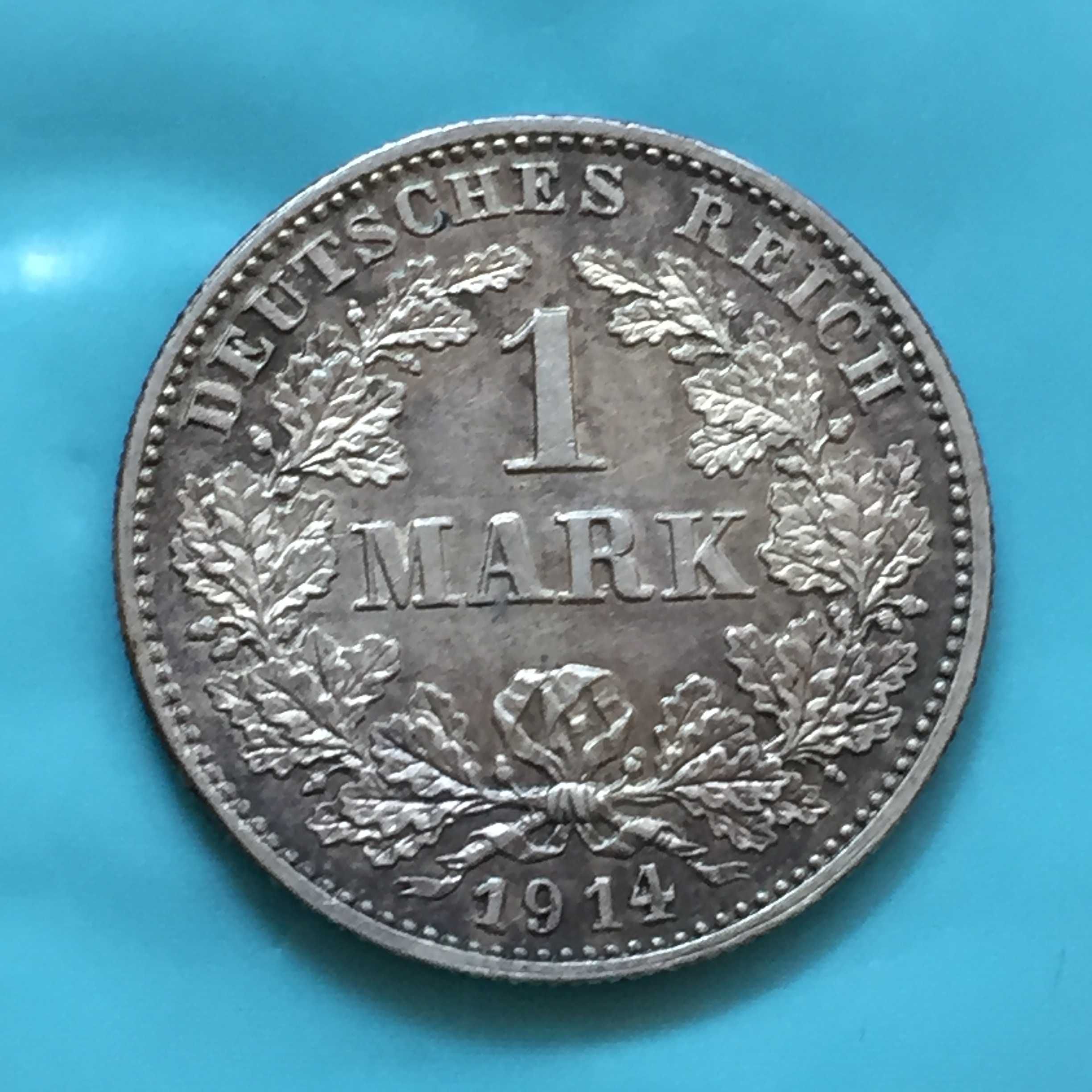 Alemanha 1 MARK 1914-G prata