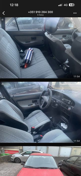 Vende-se Toyota Corolla 1.3 gasolina de 1991, modelo E90 hatchback.