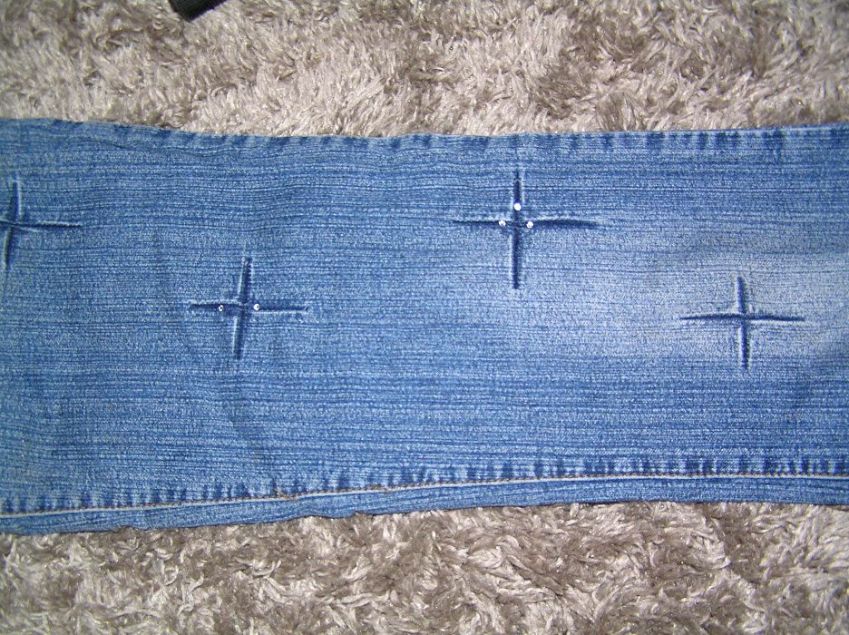 Spodnie jeansowe R 38 cyrkonie. Urocze firma TMZ