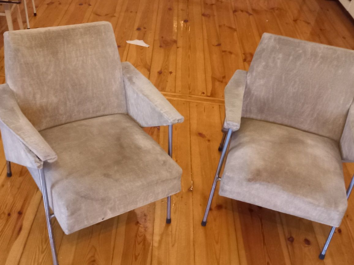 dwa fotele "nietoperz" lata 60te, Bauhaus