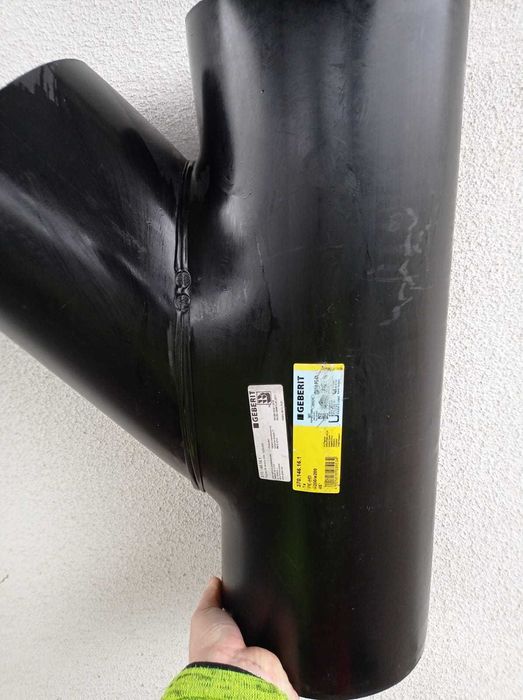 Rury PE GEBERIT fi200 , kolanka, kształtki, redukcje, trójniki, mufy