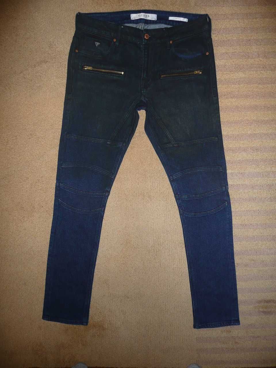 Spodnie dżinsy GUESS W32/L32=43,5/107cm jeansy