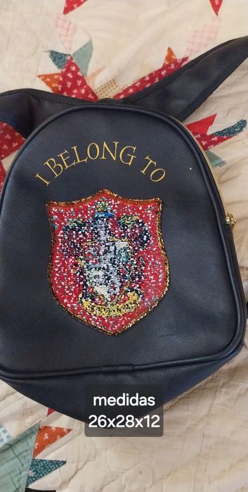 Mala com emblemas de harry porter