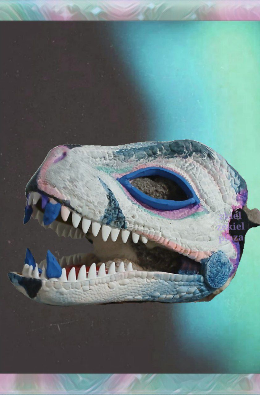 Fursuit dino maska