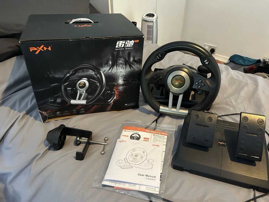 Продам руль для игр на пк ps4 автомат коробка вибрация поворот на 180