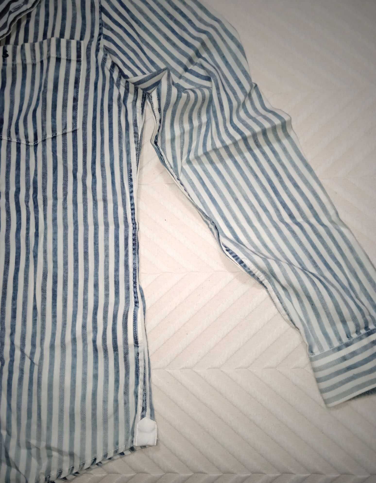 Camisa Slim Fit Salsa NOVA, Efeito Lavagem - Portes Gratis