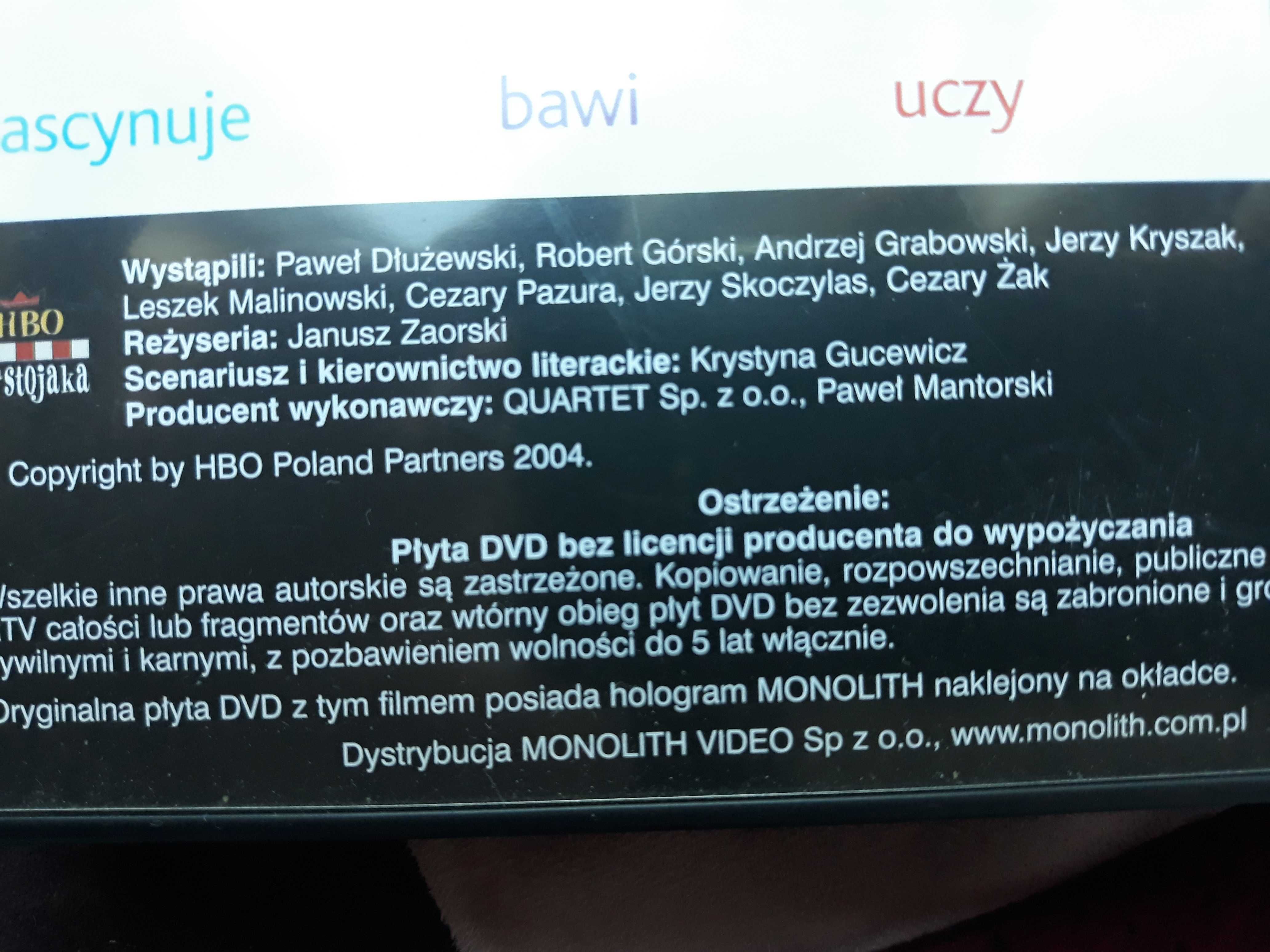 DVD HBO na stojaka 1 Kryszak, Górski, Pazura i inni