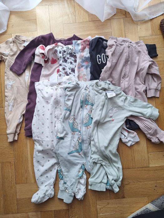 Worek ubrań niemowlęcych dziewczynka 56 62 newbie kappahl, h&m