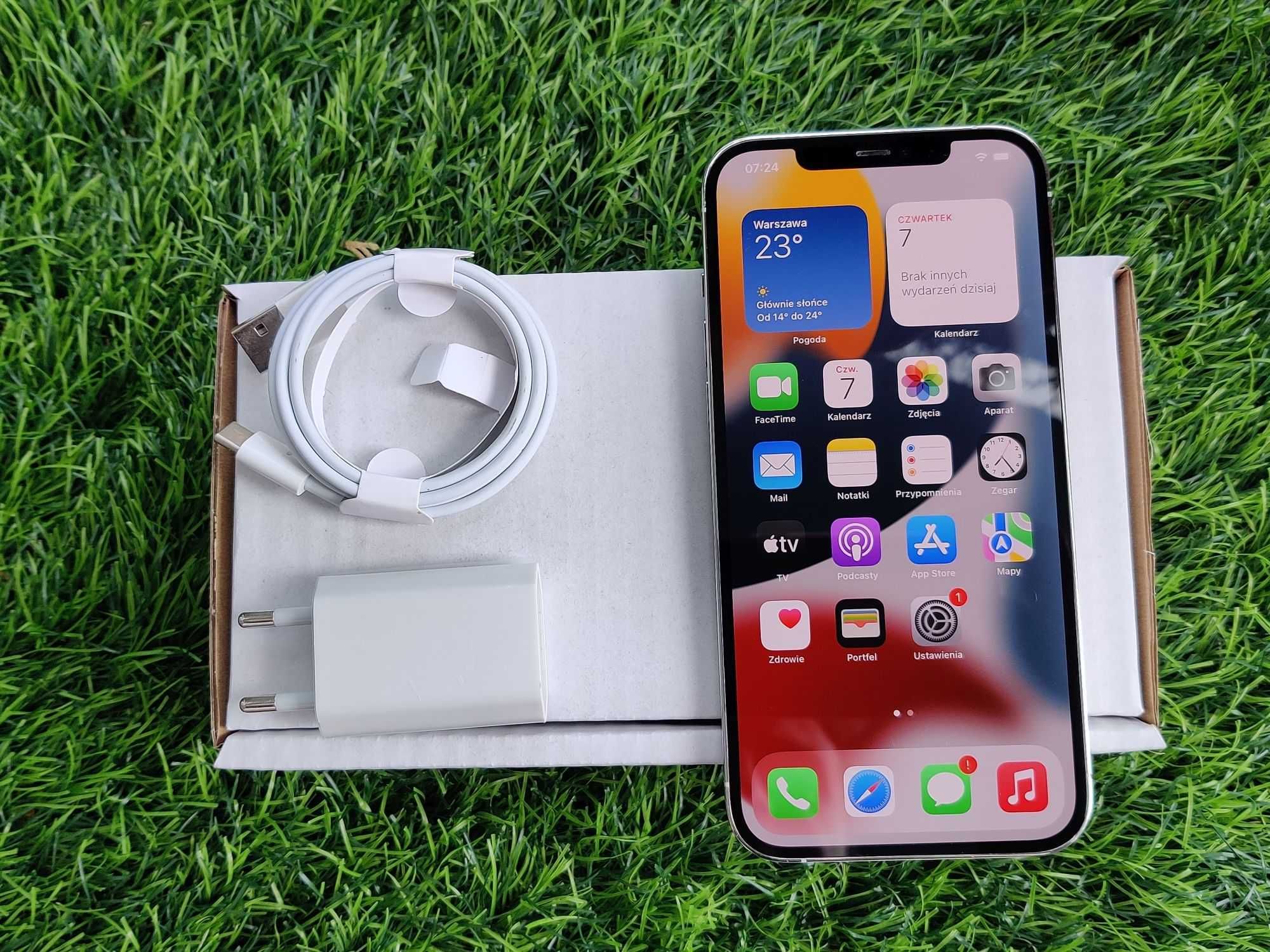 iPhone 12 Pro Max 256GB SILVER WHITE BIAŁY Grey Szary Bat97% FV