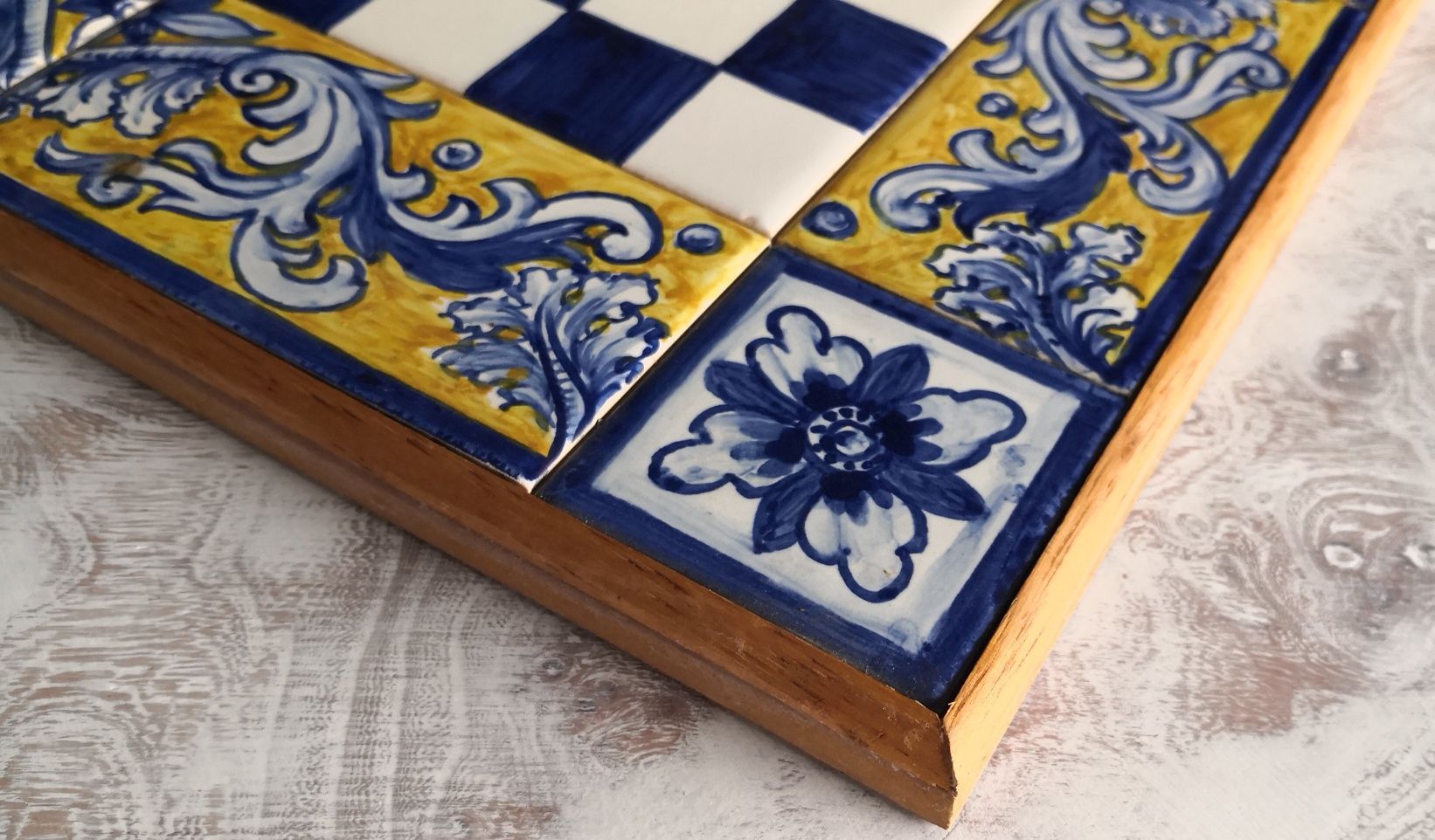 Tabuleiro de Xadrez em azulejos