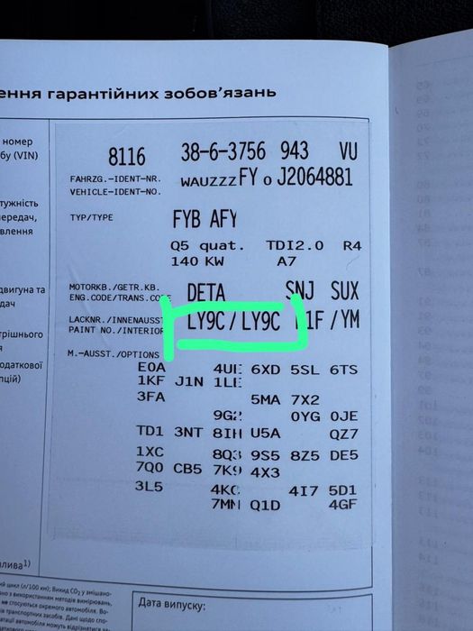 Двері AUDI Q5 FY 2017-2020