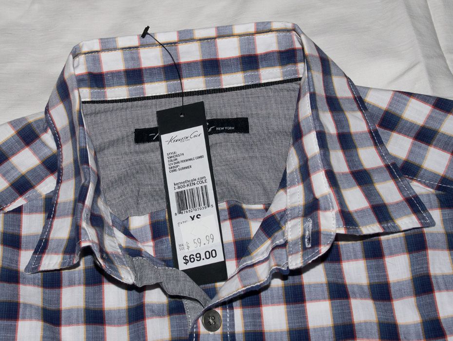 Фирменная мужская рубашка KENNETH COLE (XS) - новая - Оригинал из США!